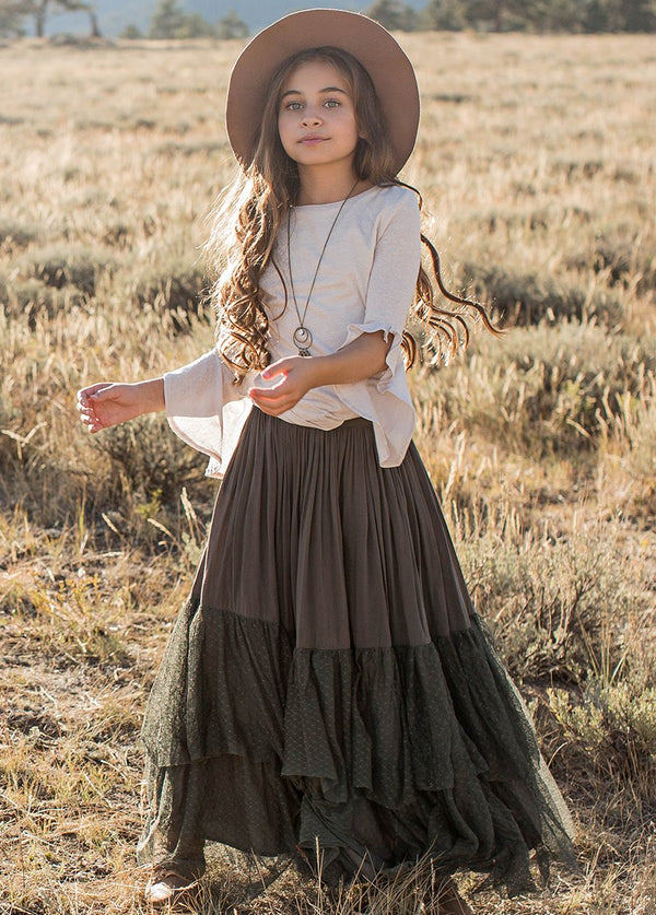 Ada Skirt in Forest Green