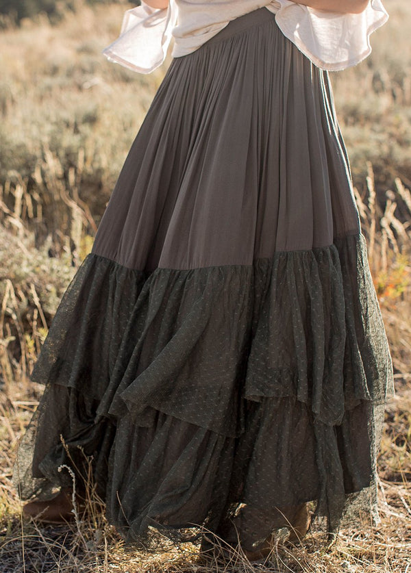 Ada Skirt in Forest Green
