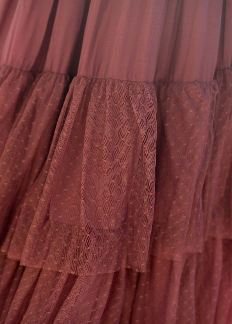 Ada Skirt in Deepest Mauve