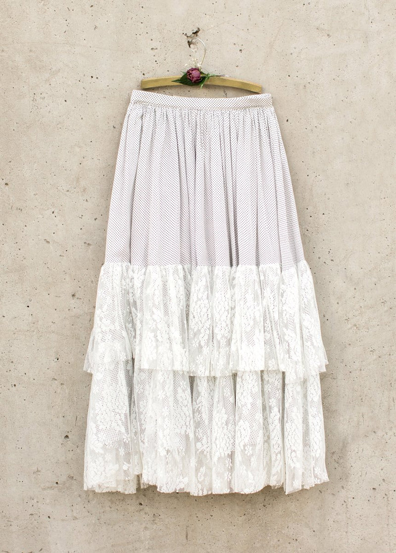 Ada Skirt in Cream Dot