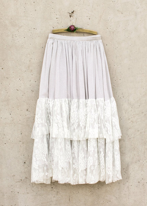 Ada Skirt in Cream Dot