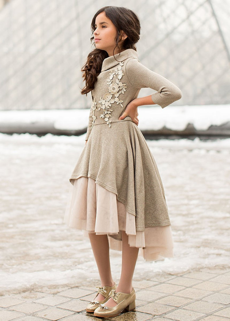 Adora Dress in Bronze