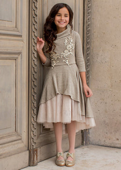 Adora Dress in Bronze