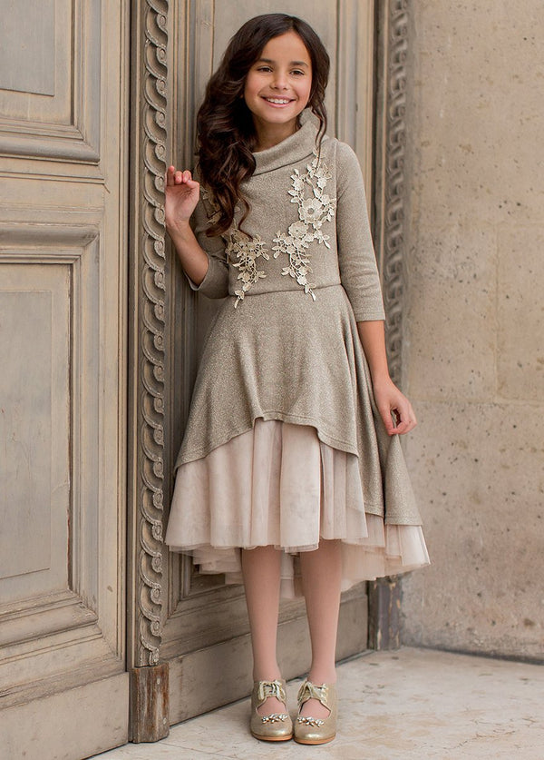 Adora Dress in Bronze