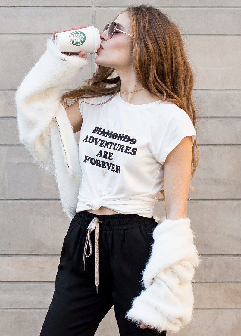 *NEW* Women's Adventures Forever Tee in Cream