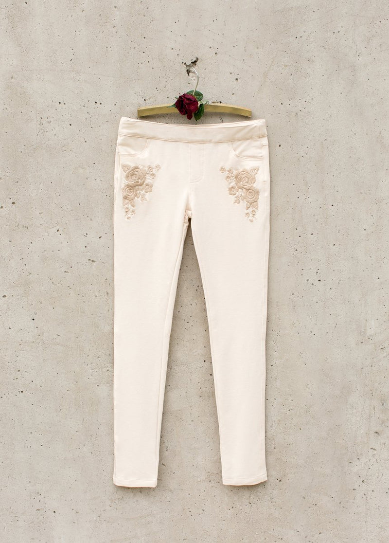 Alexandria Jeggings in Cream