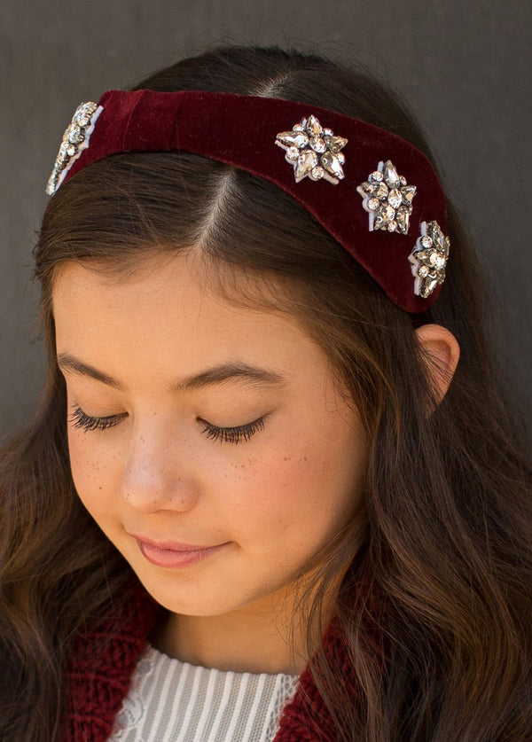 Amara Headband in Burgundy