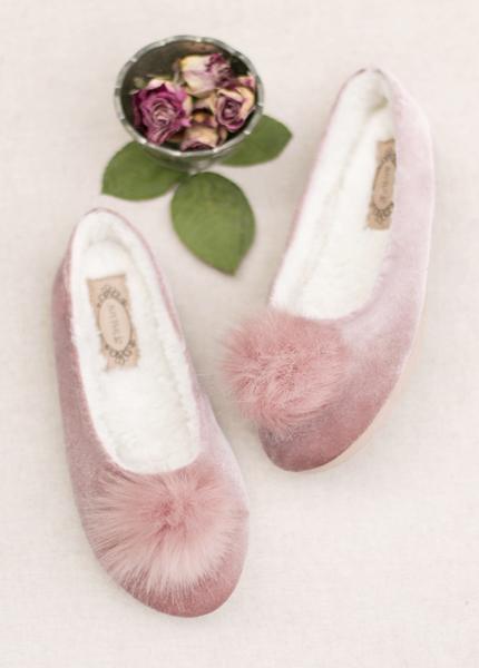 Amaya Slipper in Rose 
