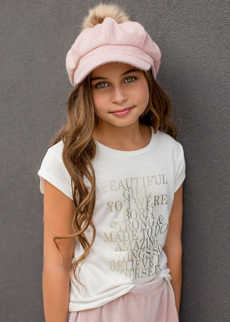 Amazing Things Graphic Tee in Cream