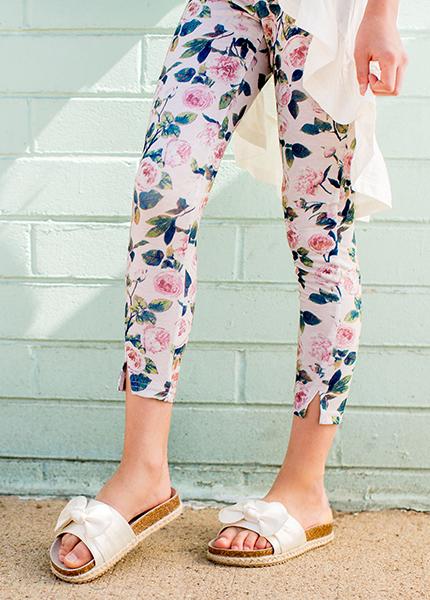 Ana Bow Slide in Cream