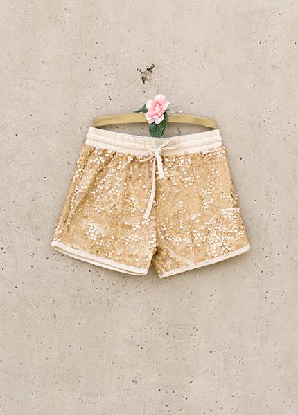 Angelica Shorts in Gold