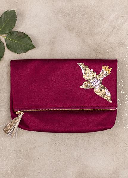 Annabella Clutch in Berry