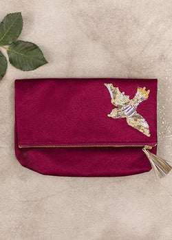 Annabella Clutch in Berry