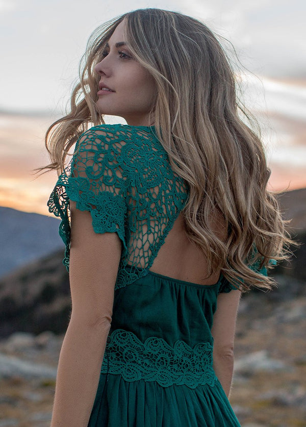 Anna Dress in Teal