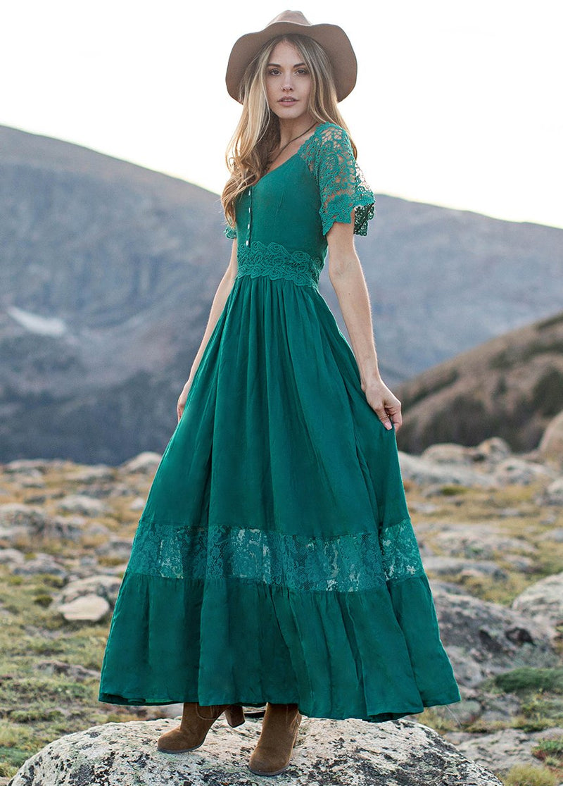 Anna Dress in Teal