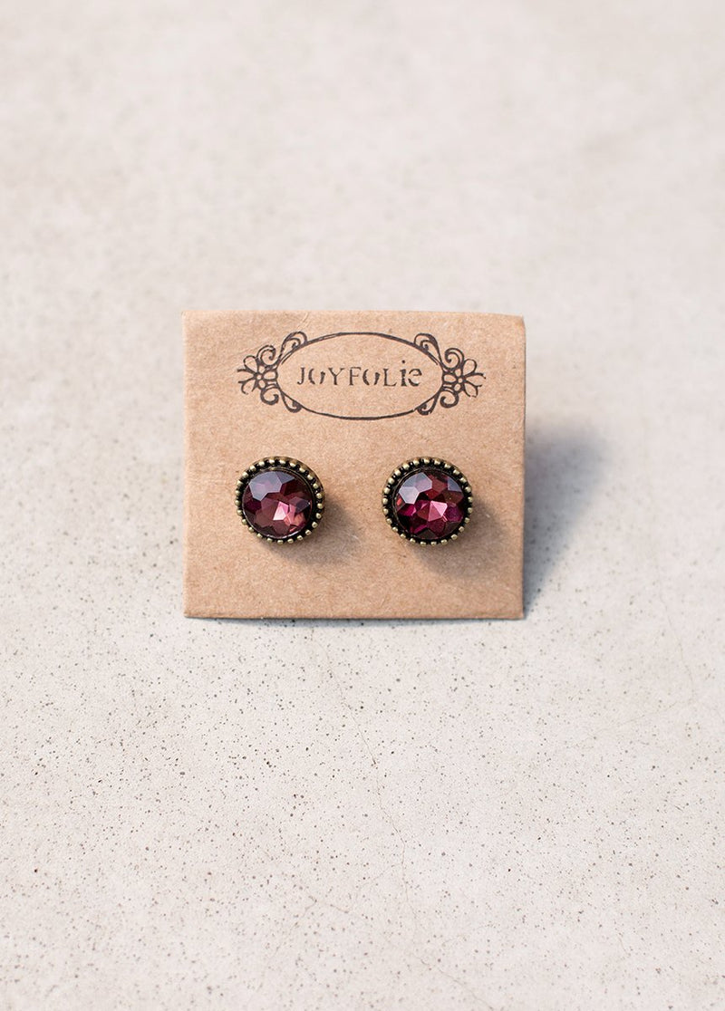 Antiquity Earrings in Burgundy