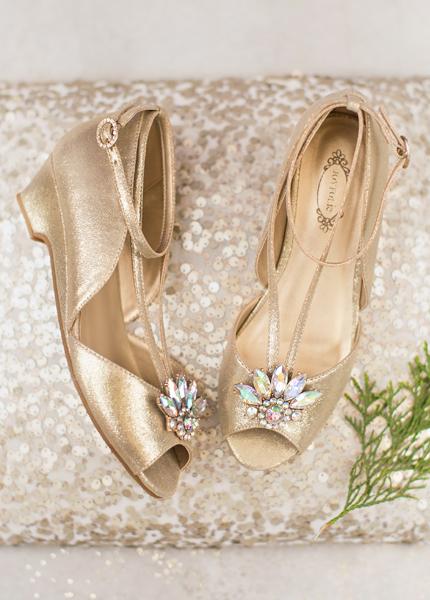 Arabella Heel in Gold 