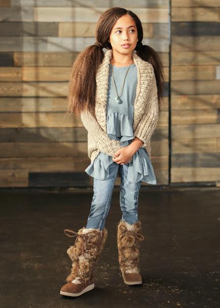 Belinda Fur Boots in Sable