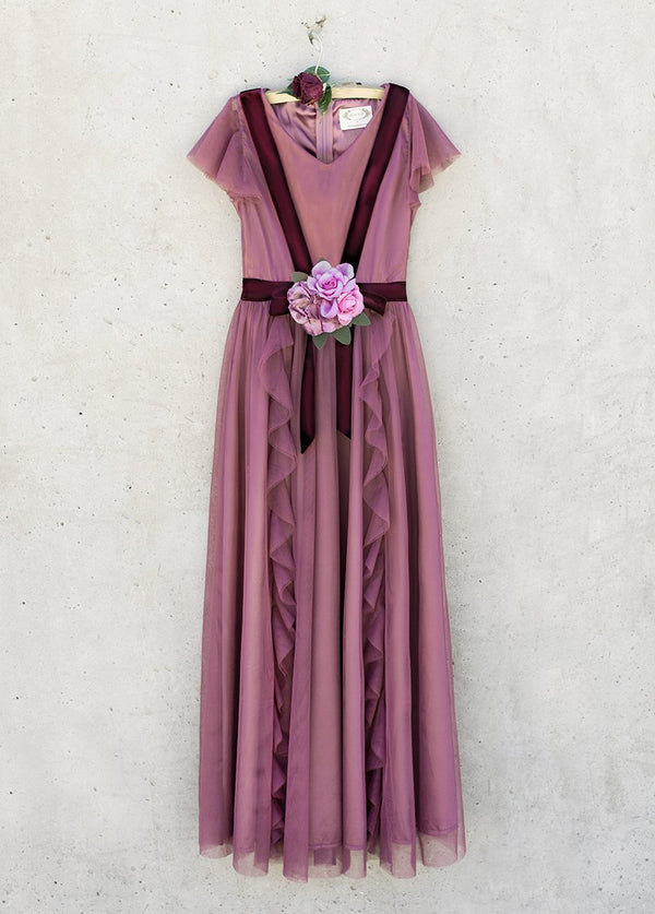 Belle Dress in Plum