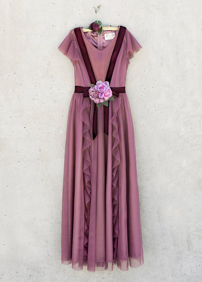 Belle Dress in Plum