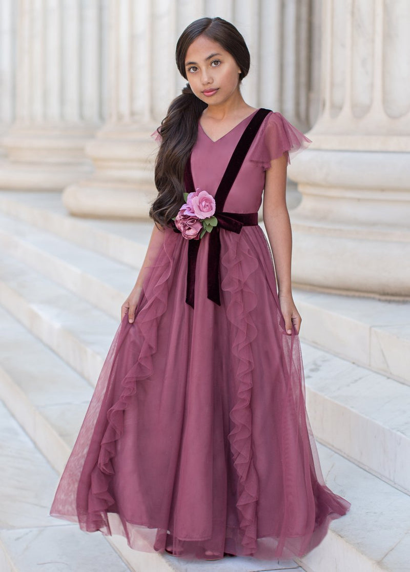 Belle Dress in Plum