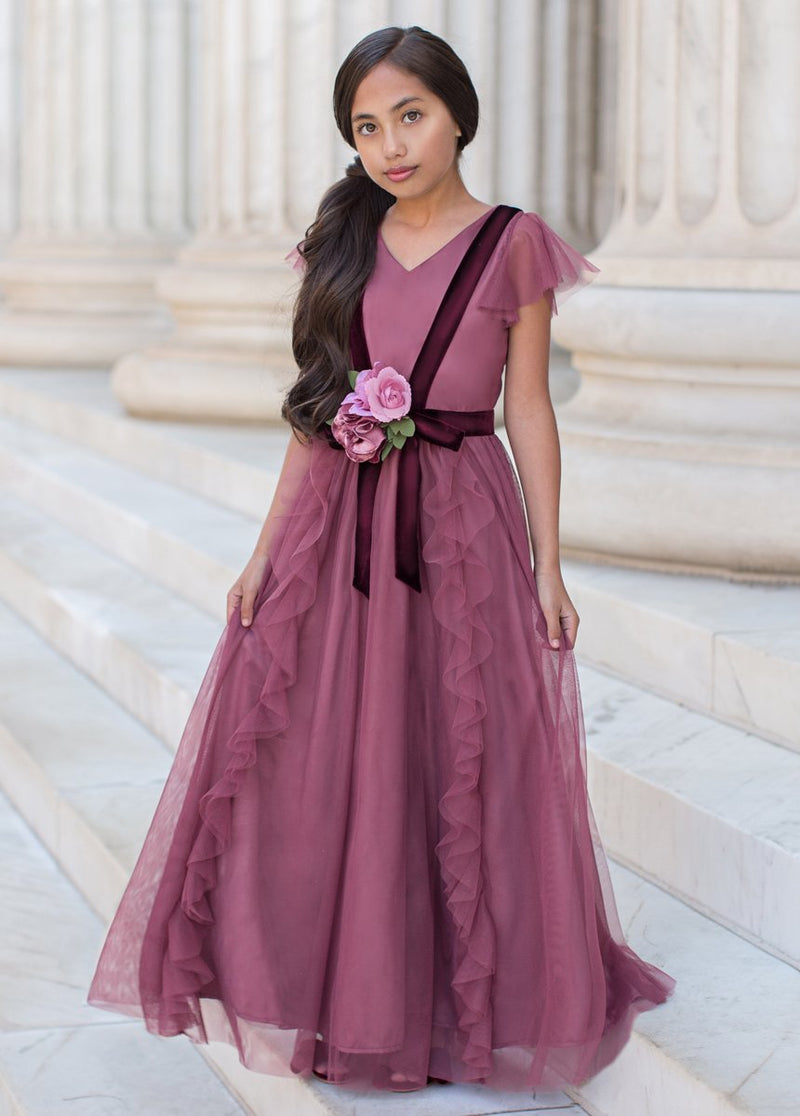 Belle Dress in Plum