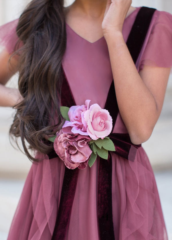 Belle Dress in Plum