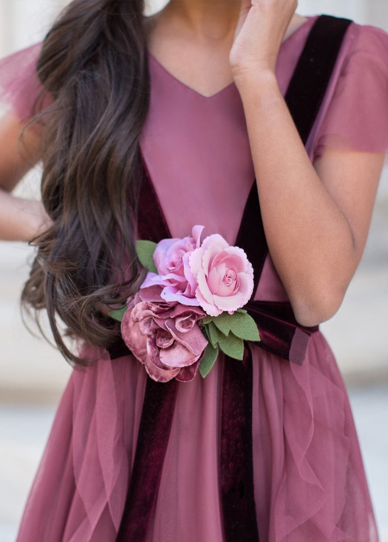 Belle Dress in Plum