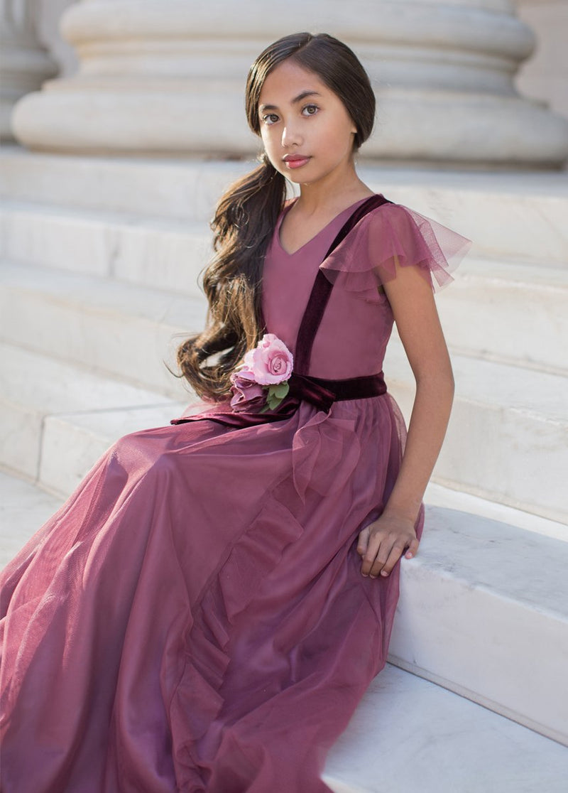Belle Dress in Plum
