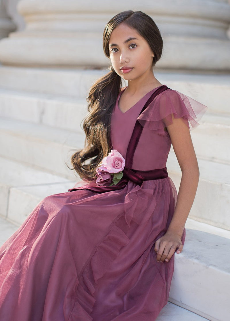 Belle Dress in Plum