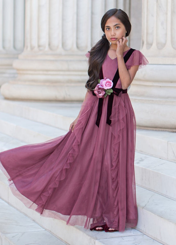 Belle Dress in Plum