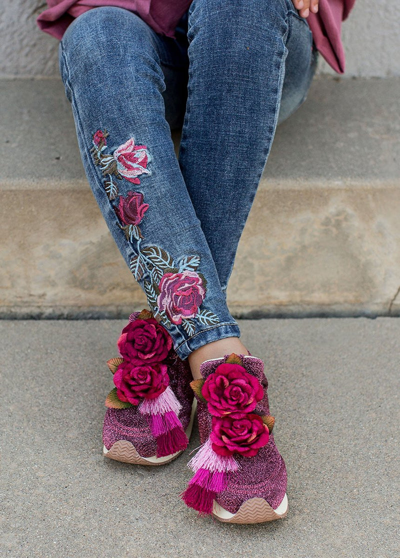 Blakely Sneaker in Berry