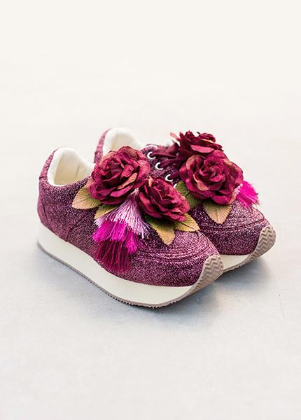 Blakely Sneaker in Berry