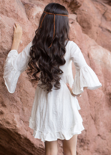 Boho Hi-Lo Top in Cream
