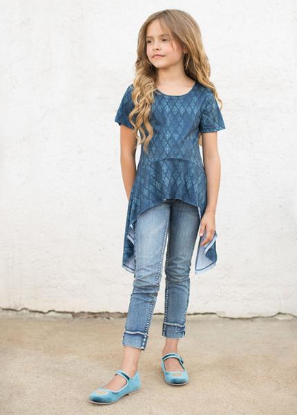 Briley Top in Indigo