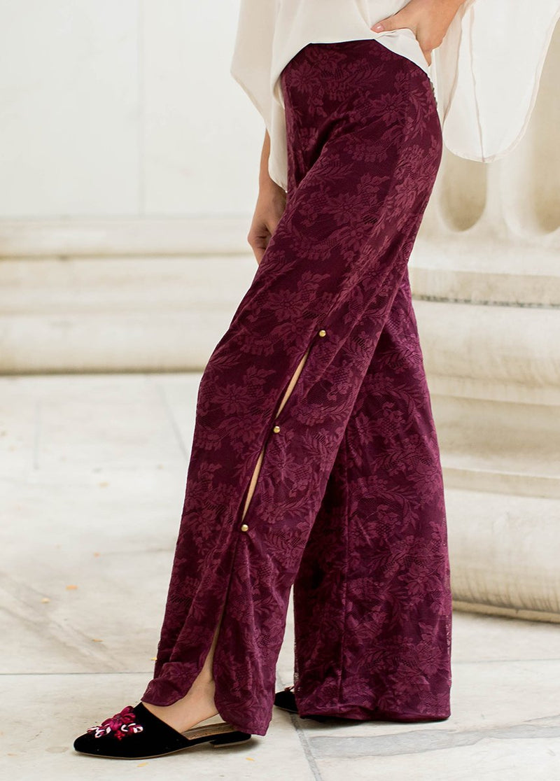Brooke Pant in Bordeaux
