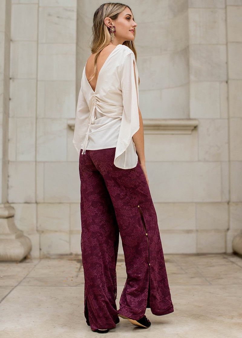 Brooke Pant in Bordeaux