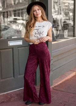 Brooke Pant in Bordeaux