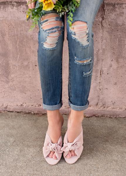 Calista Slide in Blush