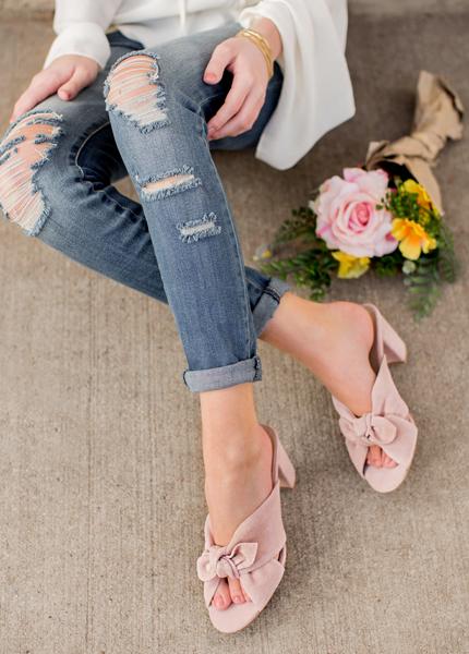 Calista Slide in Blush
