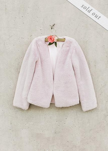 *SOLD OUT* Camden Fur Jacket in Blush 