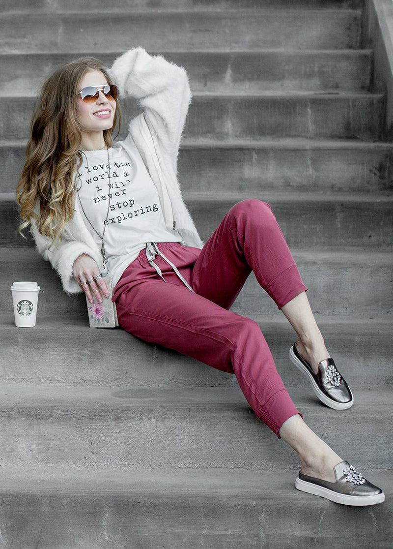 *NEW* Camille Jogger in Marsala