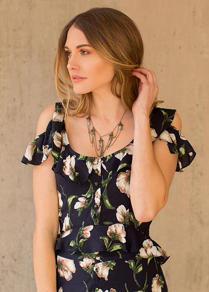 Carmen Top in Navy