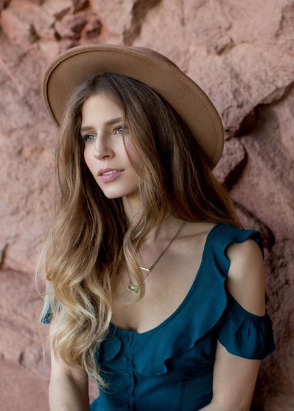 Carmen Top in Teal