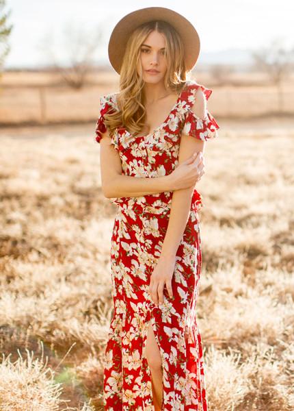 Skylar Skirt in Red