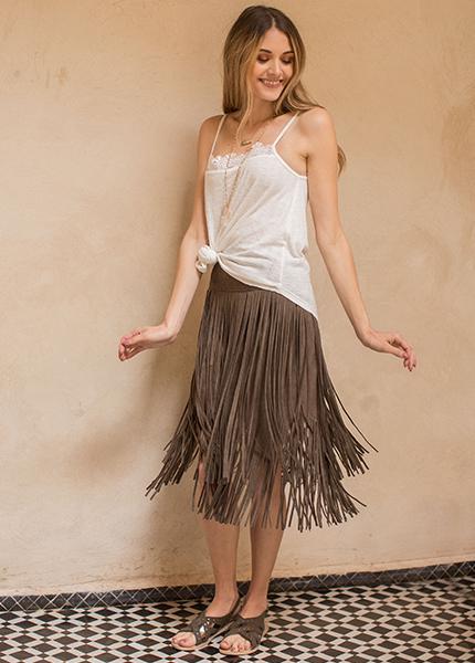 Casey Skirt in Carob