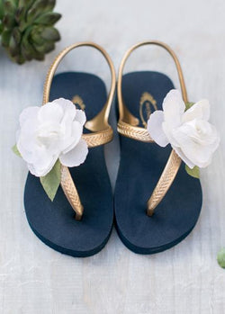 Women's Cassia Flip Flops in Indigo