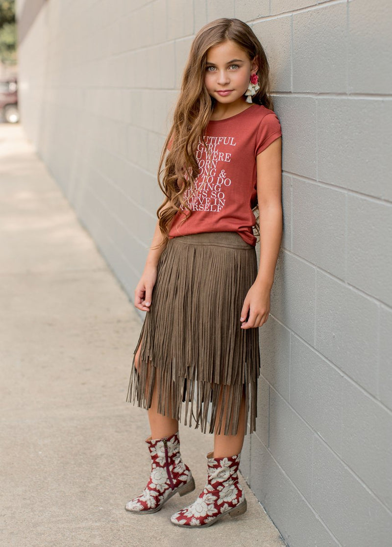 Cassidy Skirt in Carob