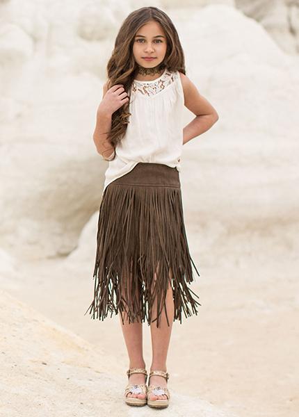 Cassidy Skirt in Carob