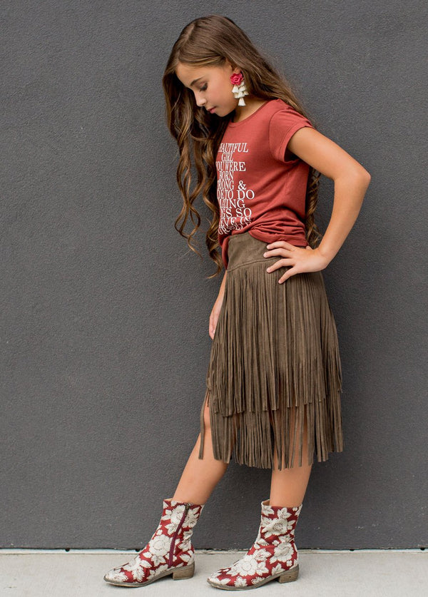Cassidy Skirt in Carob